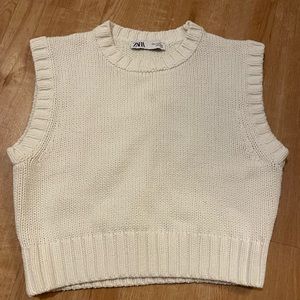 Zara cropped sweater vest